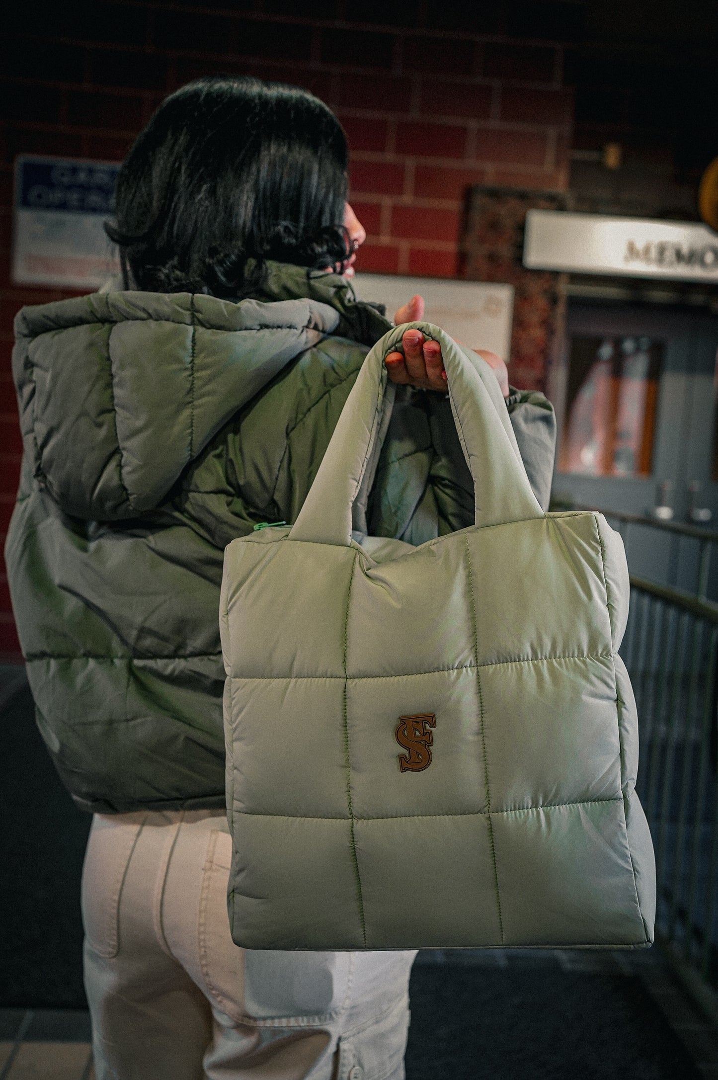 Mentha Arvensis Puffer Bag