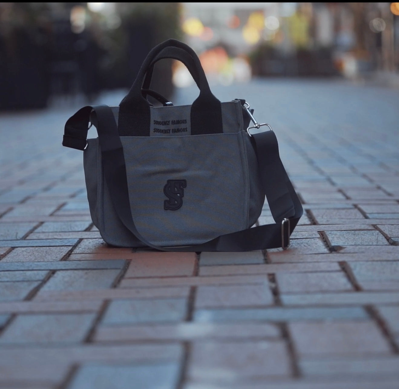 Gray SF Tote Bag