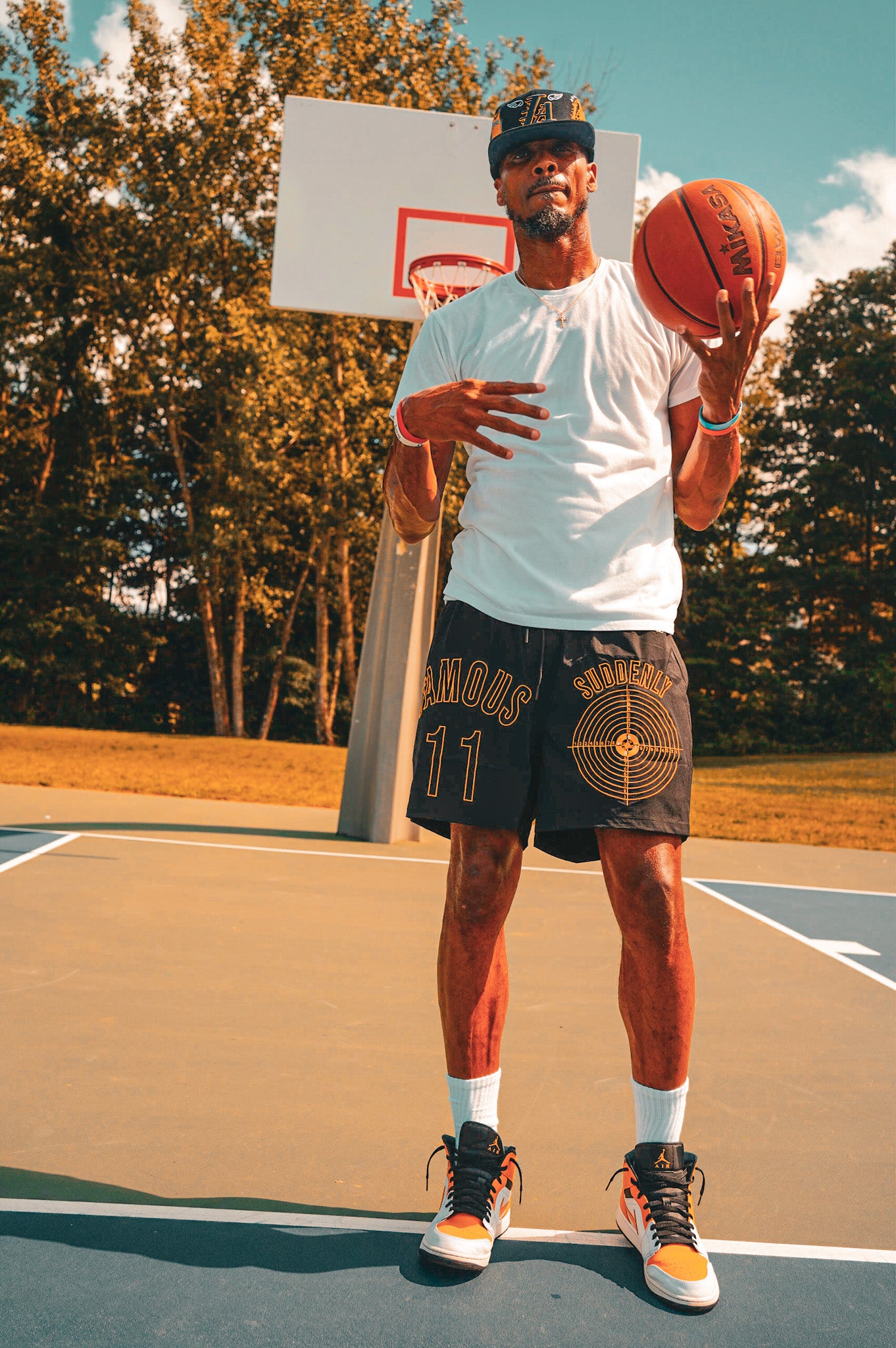 "Mamba" Black & Gold Flex Shorts