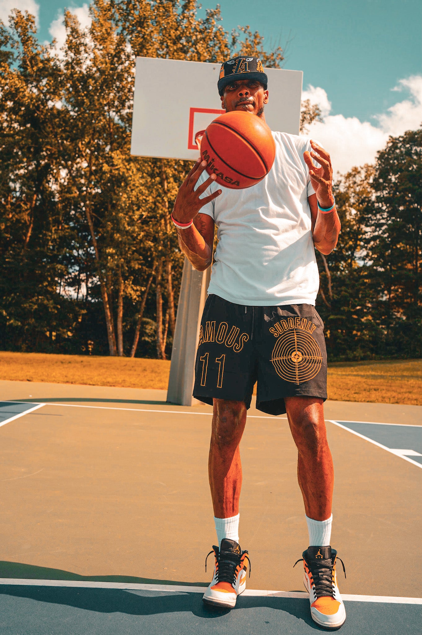 "Mamba" Black & Gold Flex Shorts