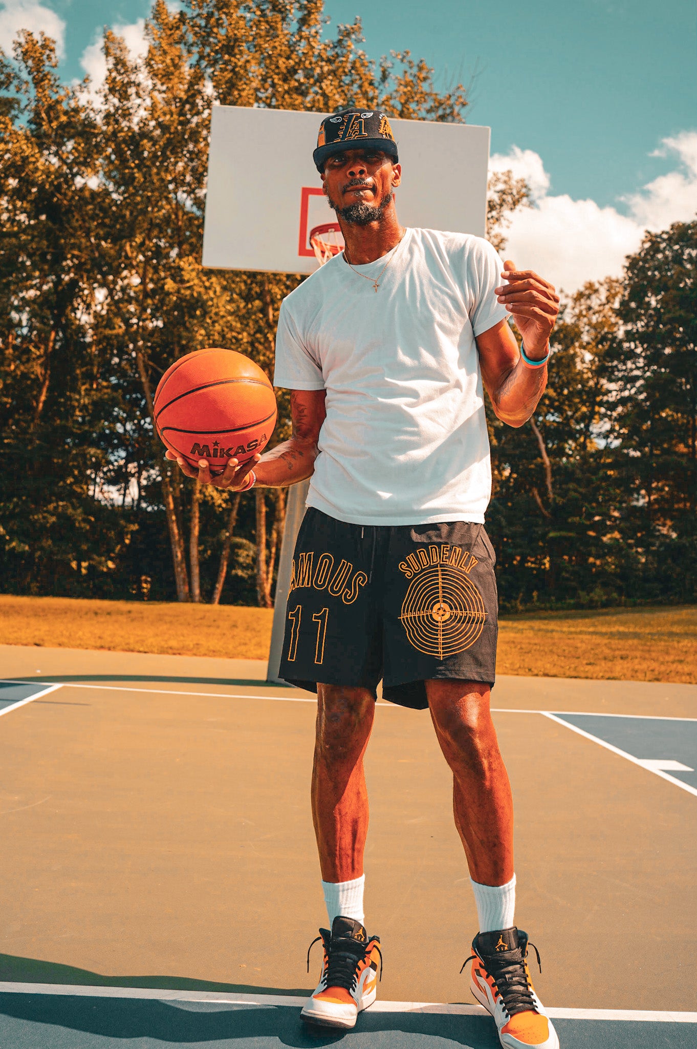 "Mamba" Black & Gold Flex Shorts