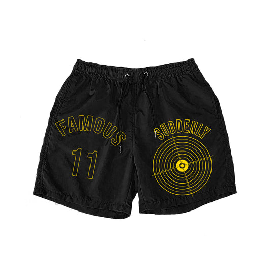 "Mamba" Black & Gold Flex Shorts