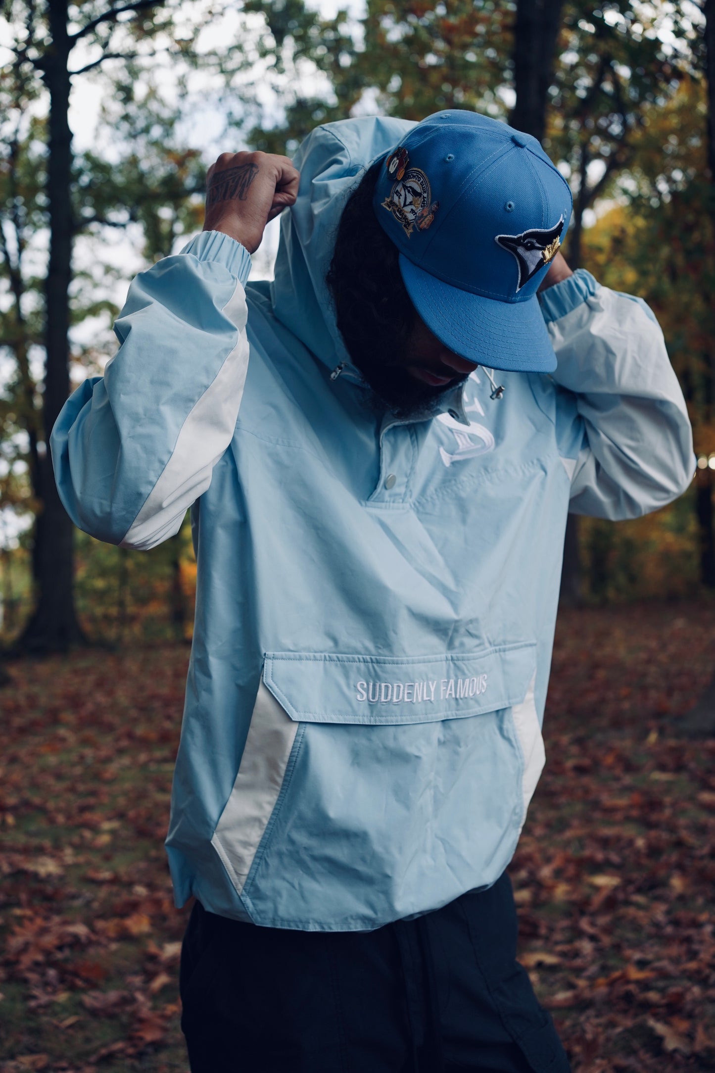 sF "Powder Blue" Windbreaker